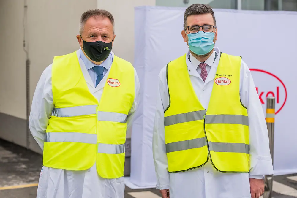 Henkel Maribor obiskal minister Počivalšek