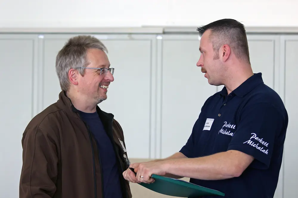 Führungsduo der neuen „Fachgruppe Aus- und Weiterbildung“ im Zentralverband Leiter Jörg Schülein und Stellvertreter Tobias Michalak