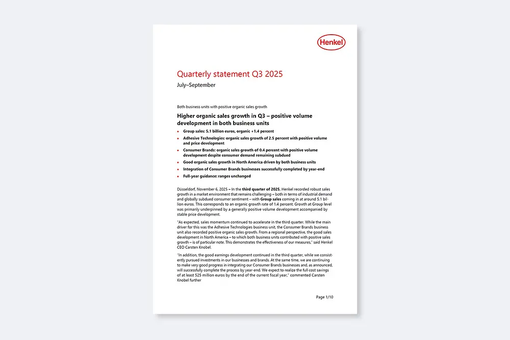 Quarterly Statement Q3 2025