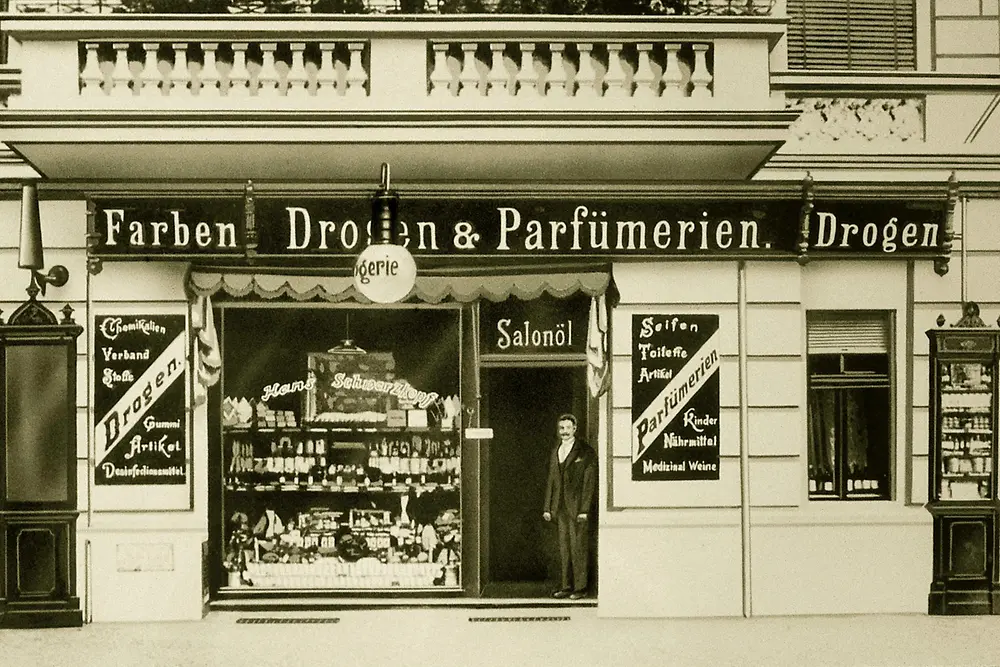 Hans Schwarzkopf opened his paint, drug and perfume shop in Berlin in 1898